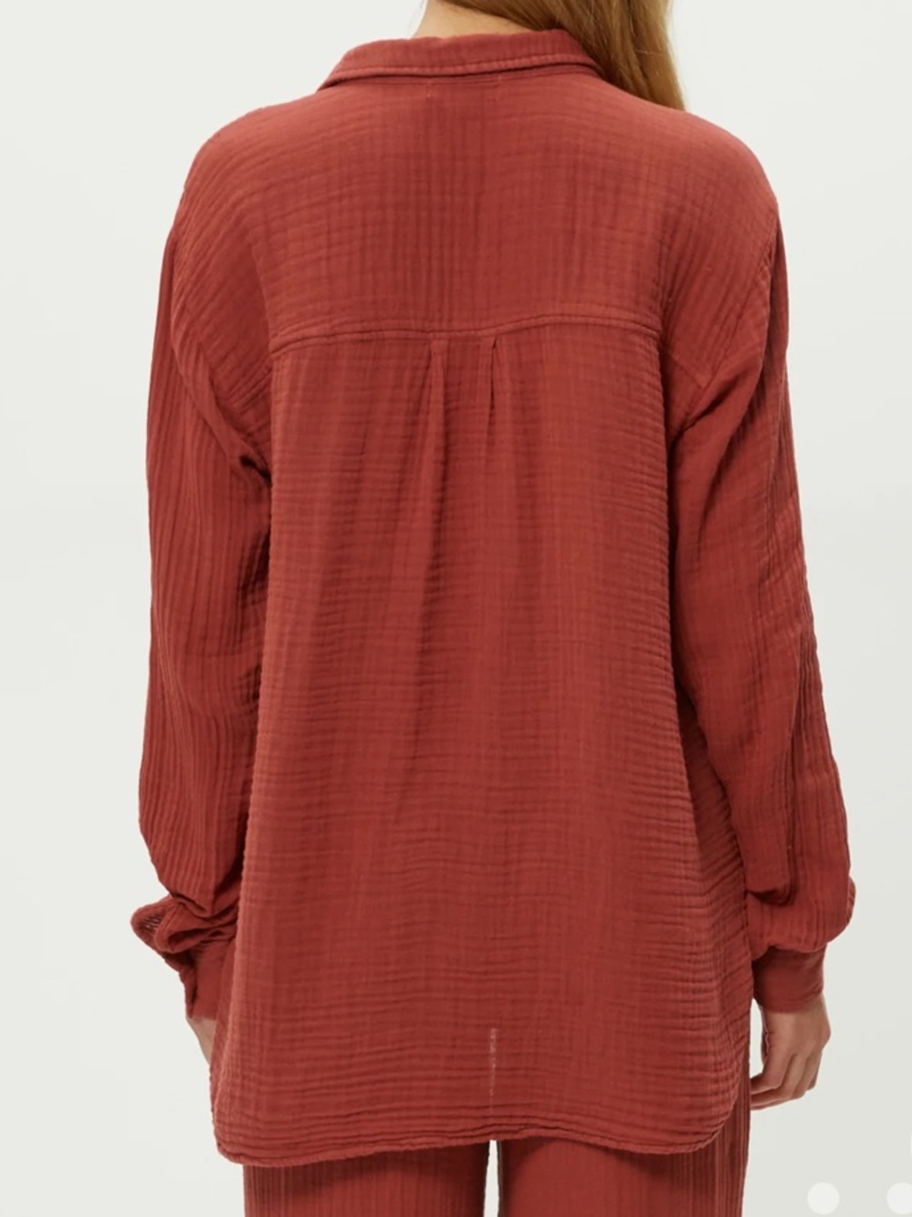 Michael Stars Gauze Button-Down Shirt - Muse - Picture 4 of 6